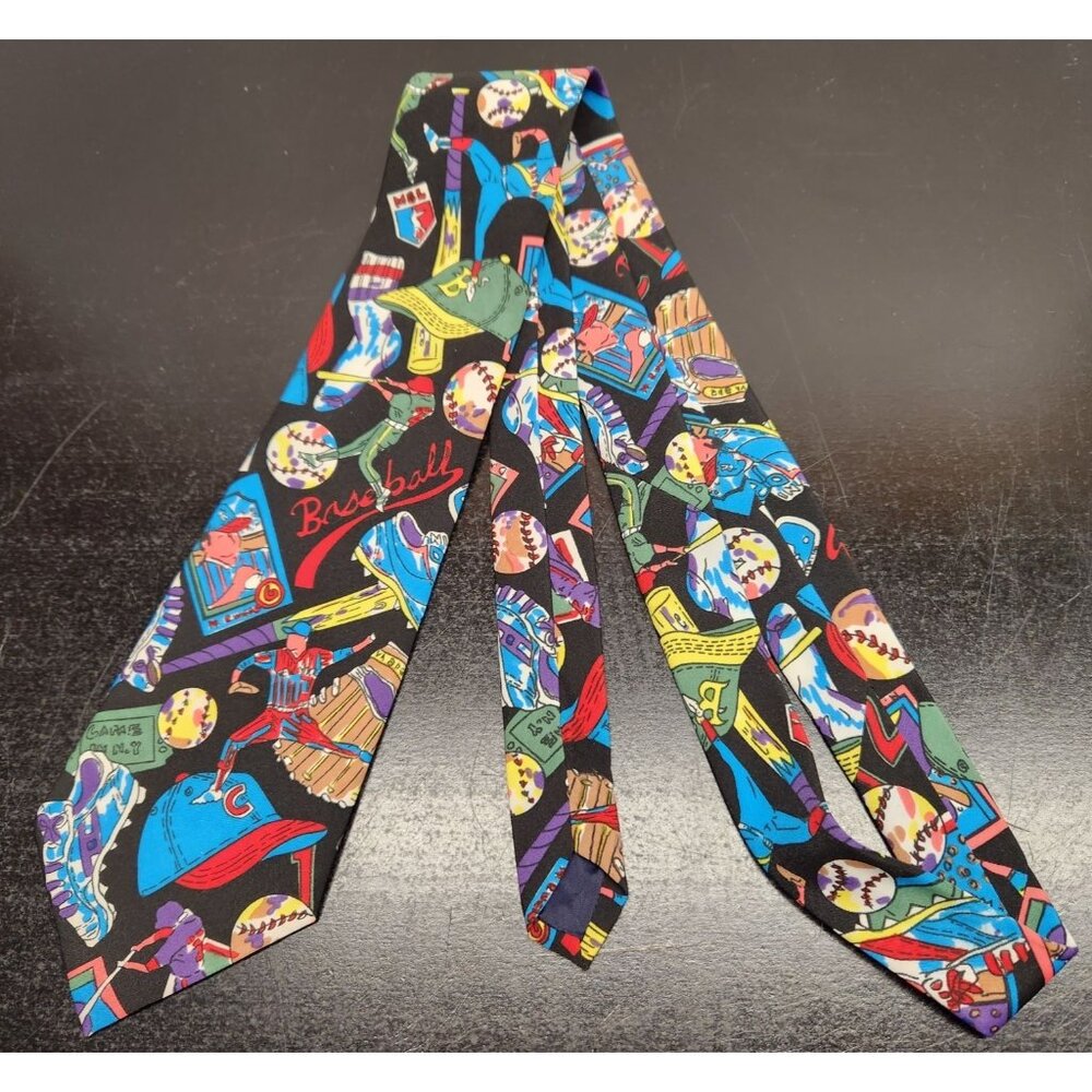 Chicago Cubs Baseball Tie by‎ Next Exit- Polyester